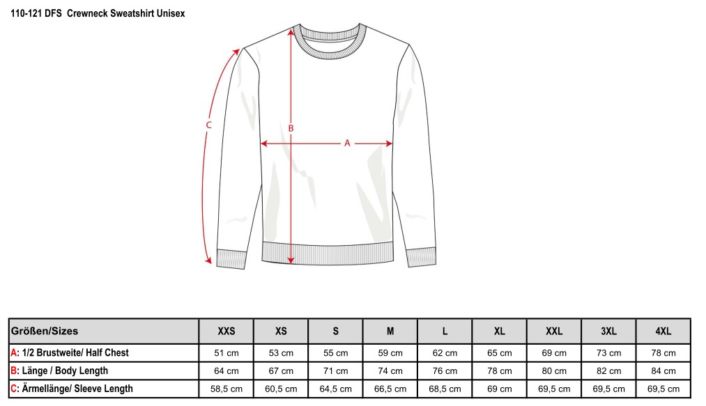 Sweatshirt Unisex, Langarm 2.0