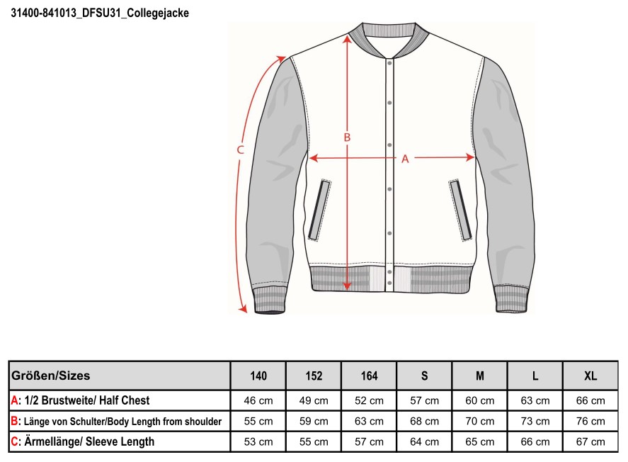 Collegejacke, Unisex 