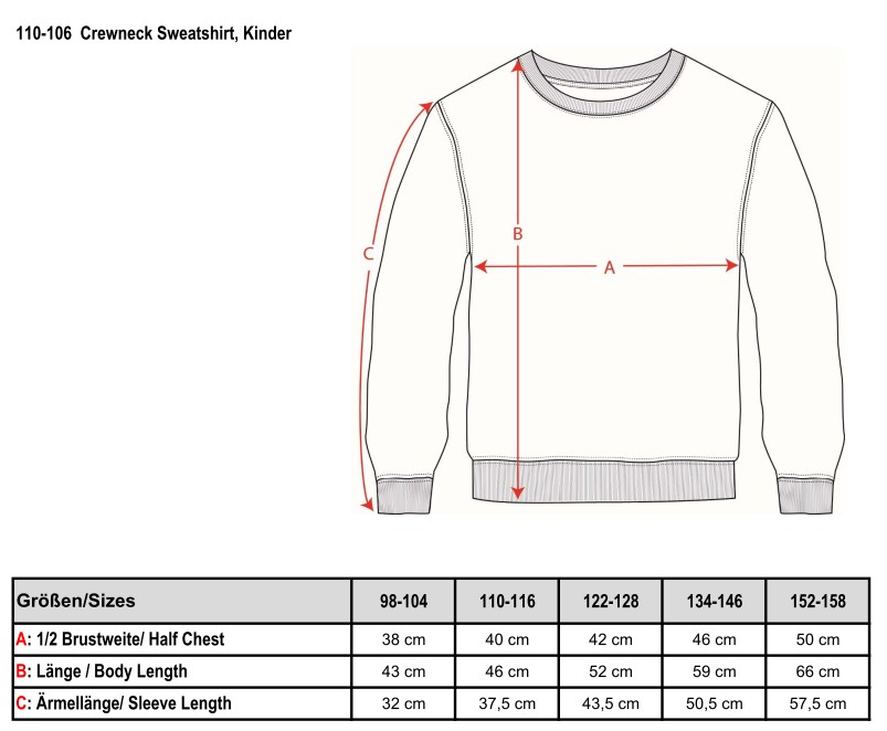 Rundhals-Sweatshirt 2.0, Kinder