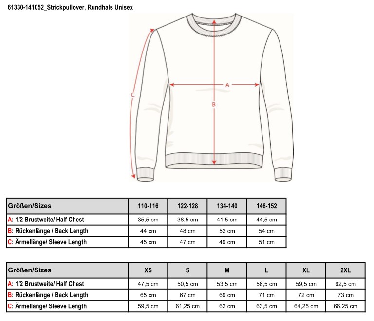 NEU! Strickpullover, Rundhals, Unisex