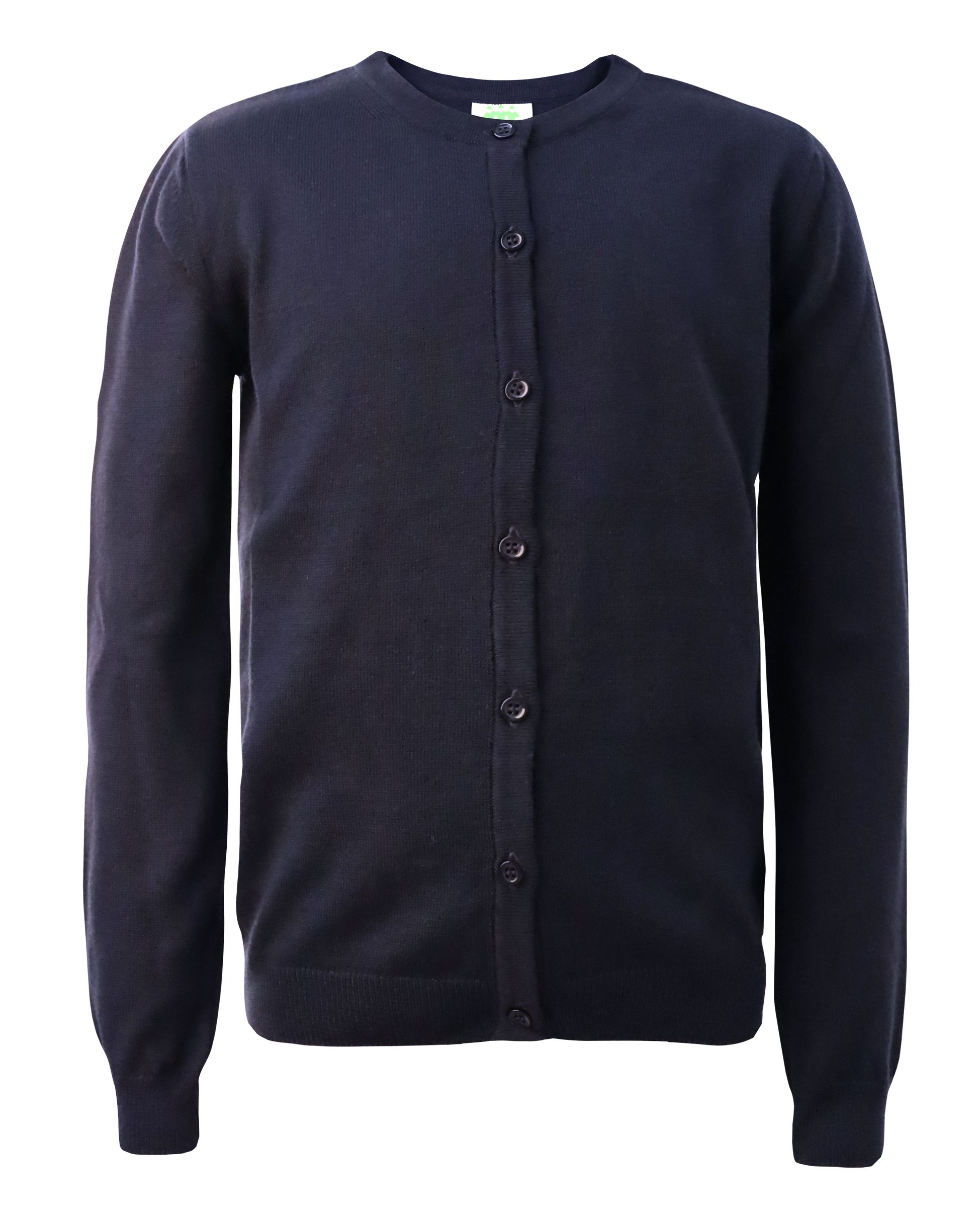 Strickjacke, Rundhals, geknöpft, Unisex