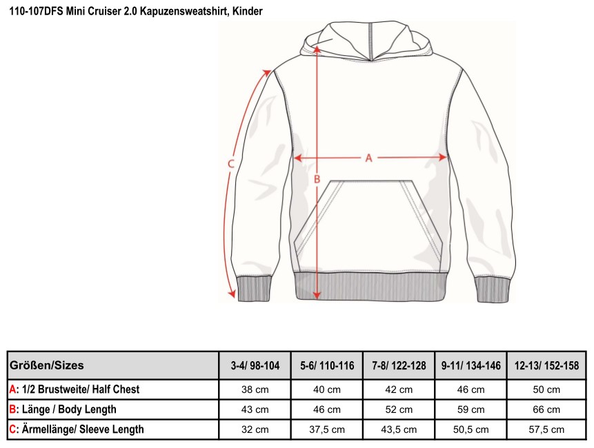 Kapuzensweatshirt 2.0, Kinder