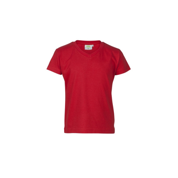 T-Shirt, kurzarm, V-Ausschnitt, Mädchen